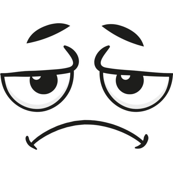 Cartoon Tired Face 3 Thumbnail