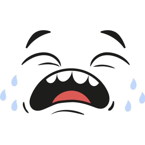Cartoon Sad Crying Face 3 Thumbnail