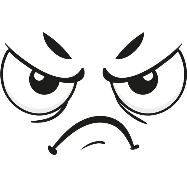 Cartoon Angry Face 6 Thumbnail