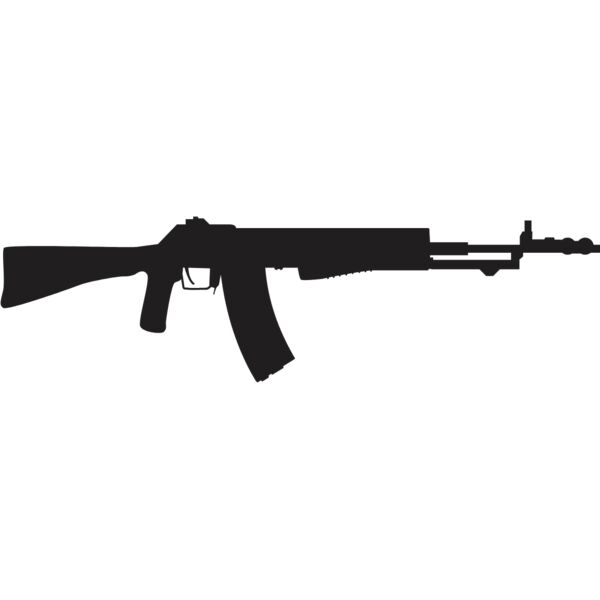 Assault Rifle Gun Silhouette 1 Thumbnail