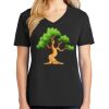 Ladies Core Cotton V-Neck Tee Thumbnail