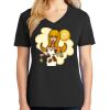 Ladies Core Cotton V-Neck Tee Thumbnail