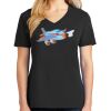 Ladies Core Cotton V-Neck Tee Thumbnail