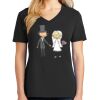 Ladies Core Cotton V-Neck Tee Thumbnail