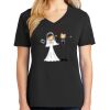 Ladies Core Cotton V-Neck Tee Thumbnail