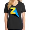 Ladies Core Cotton V-Neck Tee Thumbnail