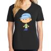 Ladies Core Cotton V-Neck Tee Thumbnail