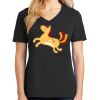 Ladies Core Cotton V-Neck Tee Thumbnail