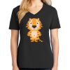 Ladies Core Cotton V-Neck Tee Thumbnail