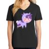 Ladies Core Cotton V-Neck Tee Thumbnail