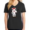 Ladies Core Cotton V-Neck Tee Thumbnail