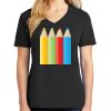 Ladies Core Cotton V-Neck Tee Thumbnail